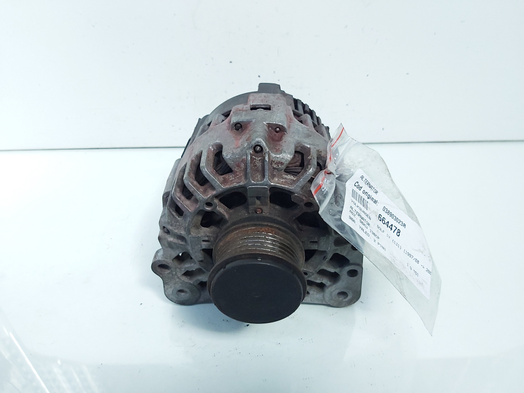Alternator 90A Valeo, cod 038903023R, Vw Golf 4 (1J1) 1.9 TDI, ASZ (id:664478)