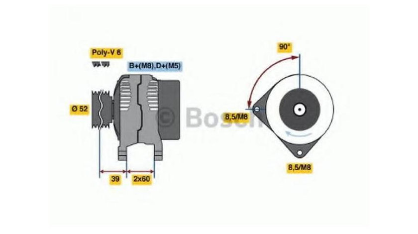 Alternator Alfa Romeo SPIDER (916S_) 1994-2005 #2 0124515087