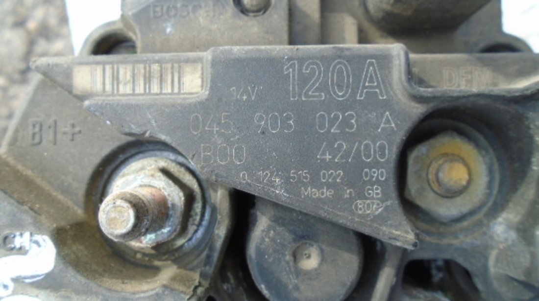 Alternator Audi A2-1.4 TDI DIN 2002-COD-045903203A