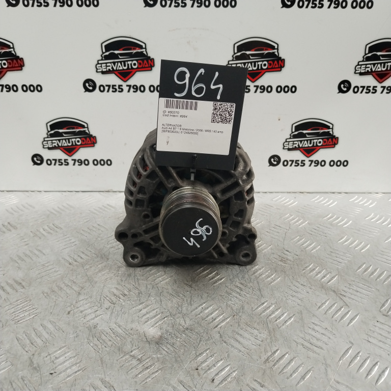 Alternator Audi A4 (2004-2008) [8EC, B7] 1.9 Motorina 2006, 06F903023J / 0124525092