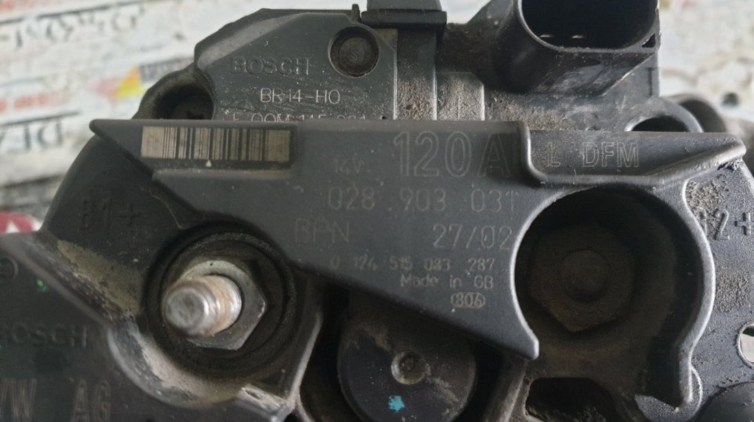 Alternator Audi A4 B5 1.9 TDI 90 cai motor AHH cod piesa : 028903031