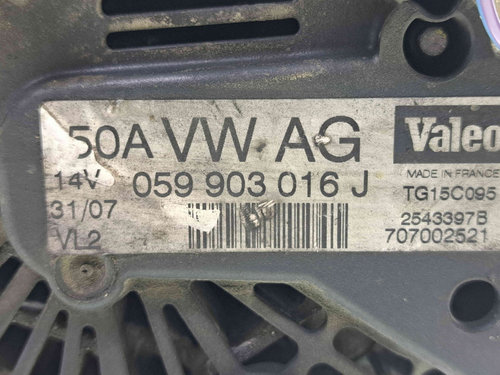Alternator Audi A5 (8T3) [Fabr 2007-2015] 059903016J 2.7 TDI CAMA 120KW / 163CP