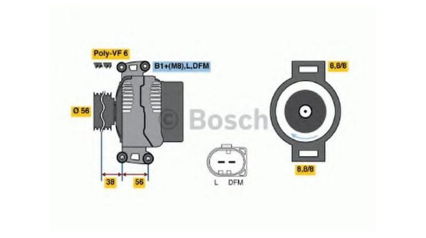 Alternator Audi AUDI A3 Cabriolet (8P7) 2008-2013 #2 0124525009