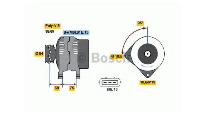 Alternator BMW 5 Touring (E39) 1997-2004 #2 0986045031