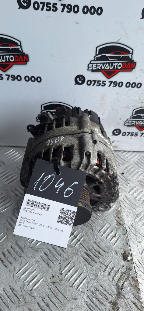 Alternator BMW Seria 3 (2011-2019) [F30] 2.0 Motorina 2013, 8519890 / 175A