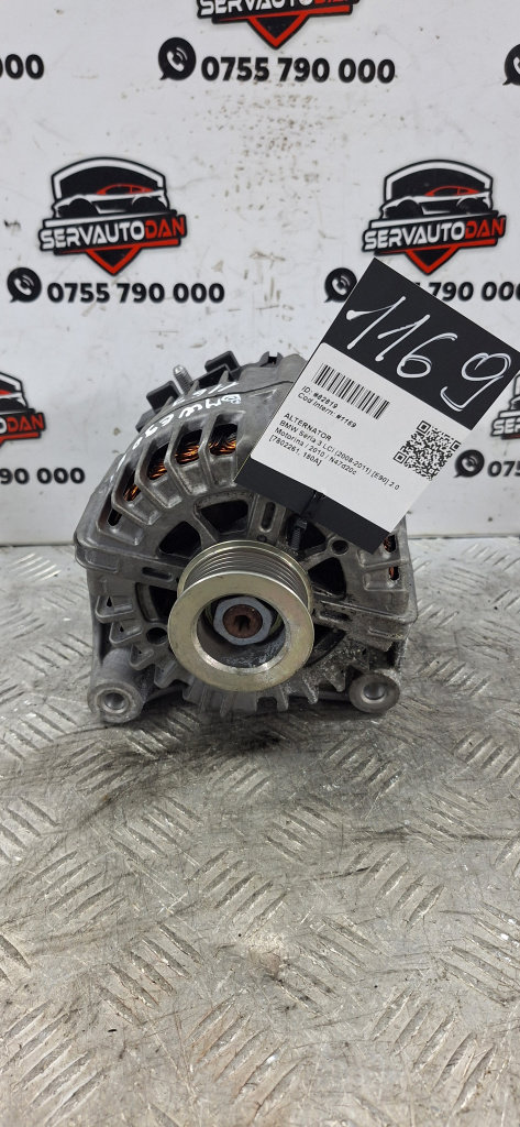Alternator BMW Seria 3 LCI (2008-2011) [E90] 2.0 Motorina 2010, 7802261 / 180A