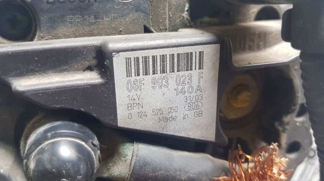 Alternator Bosch original 140A Skoda Yeti 5L 4x4 2.0TDi 170cp 06F903023F