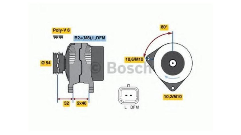 Alternator Citroen C5 II (RC_) 2004-2016 #2 0124525034