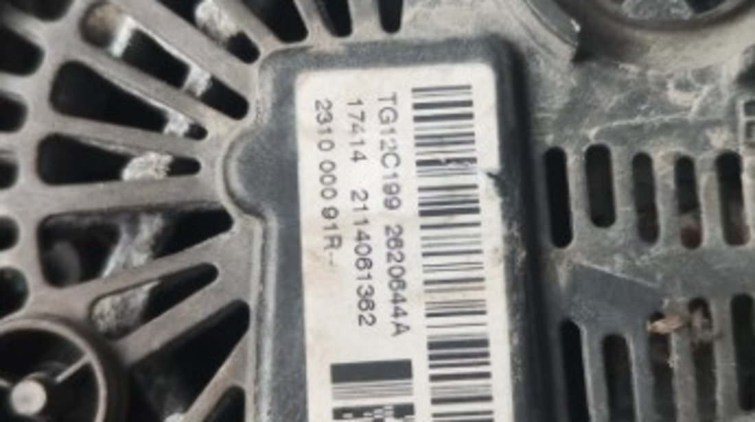 Alternator Dacia Duster 1.2 TCE cod H5F- 404 transmisie manualata 6+1 an 2015 cod 231000091R