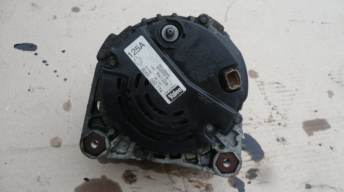 Alternator Dacia Logan 1.5 DCI E3.E4 renault clio meagane 125 Ah