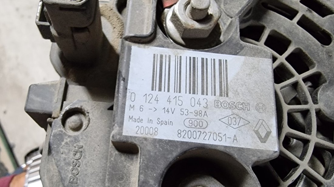 Alternator Dacia Logan / Sandero 1.4 benzina 2008 2009 2010 2011 2012