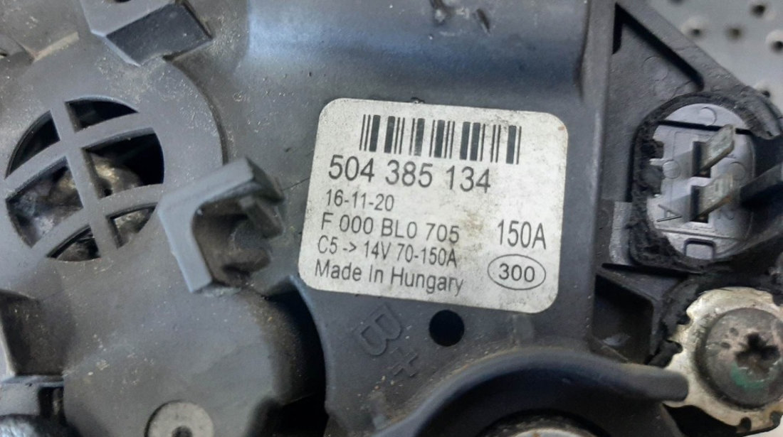 Alternator fiat ducato 2.3 d euro 5 504385134 cu defect