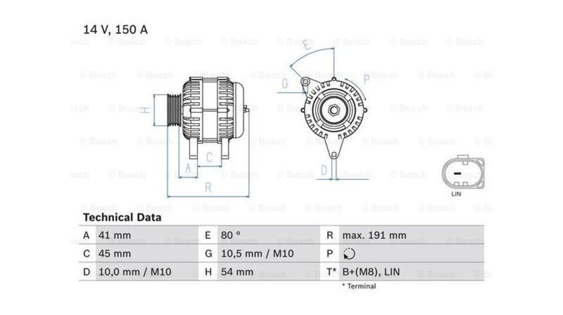 Alternator Ford C-MAX II (DXA/CB7, DXA/CEU) 2010-2016 #2 1678607