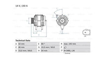 Alternator Ford C-MAX II (DXA/CB7, DXA/CEU) 2010-2...