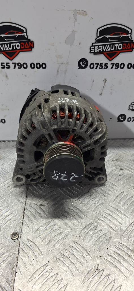 Alternator Ford Focus 2 (2004-2010) [DA_] 1.6 Motorina 2006, 96463217 / 80 AMP / MODEL CU DOI PINI IN MUFA