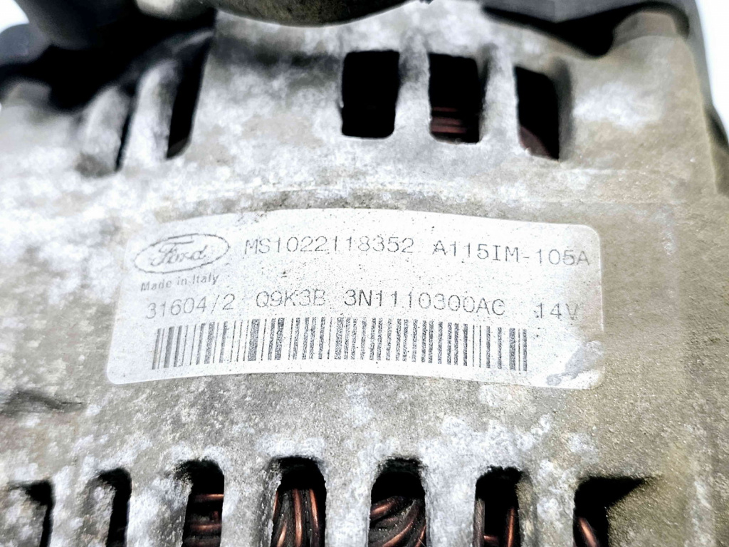 Alternator Ford Focus 2 (DA) [Fabr 2004-2012] 3N11-10300-AC 1.6 B C16HDEZ 74KW / 100KW