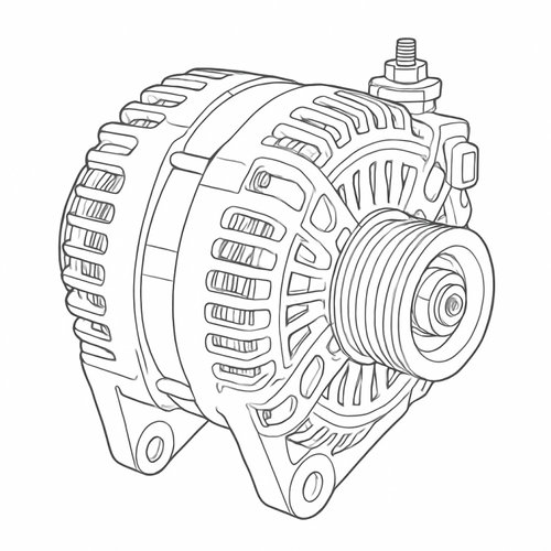 Alternator Ford Fusion (JU) [Fabr 2002-2012] 3S6T-10300-AD 1.4 TDCI F6JA 50KW / 68CP