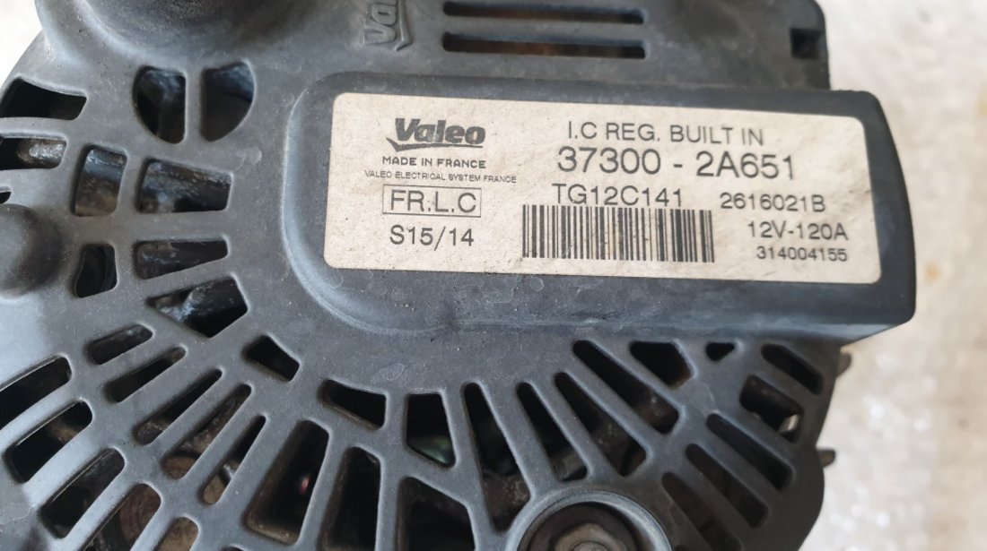 Alternator hyundai ix20 kia venga 1.6 crdi d4fb 2014 37300-2a651