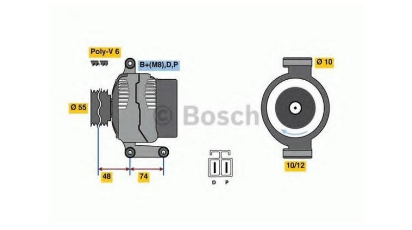 Alternator Mazda 6 Hatchback (GG) 2002-2008 #2 0986080320