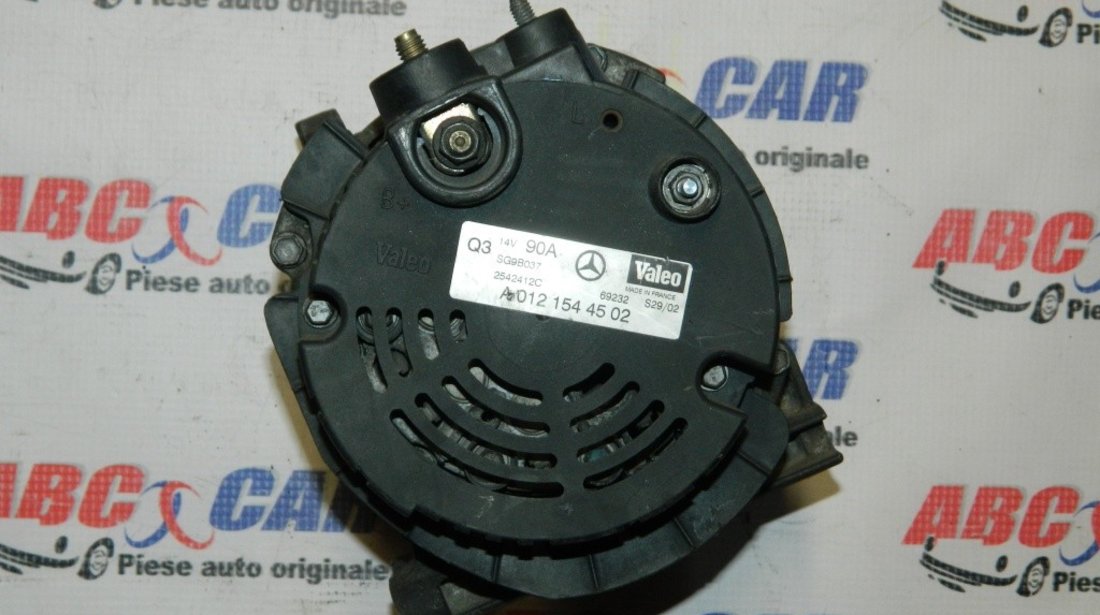 Alternator Mercedes A-Class W168 1.6 Benzina 14V 90A cod: A0121544502 model 2001