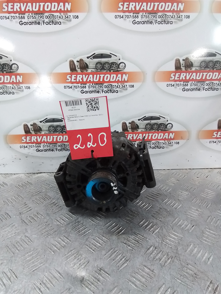 Alternator Mercedes-Benz C-Class (2007->) [W204] 2.2 Motorina 2012, A0009060601 / 180AMP