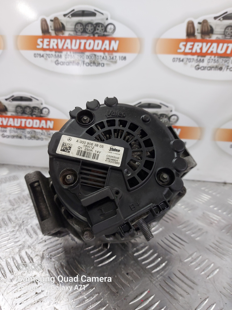 Alternator Mercedes-Benz C-Class (2014->) [W205] 2.2 Hybrid 2014, A0009063805 / 250AMP