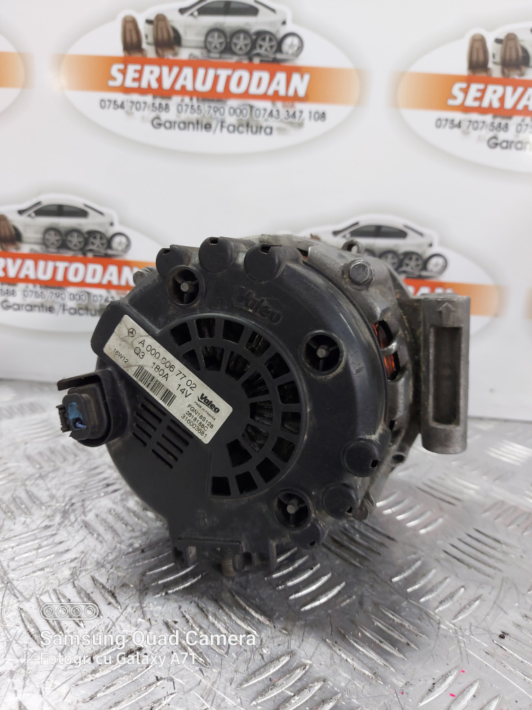 Alternator Mercedes-Benz Sprinter (2009->) [906] 2.2 Motorina 2016, A0009067702 / 180AMP