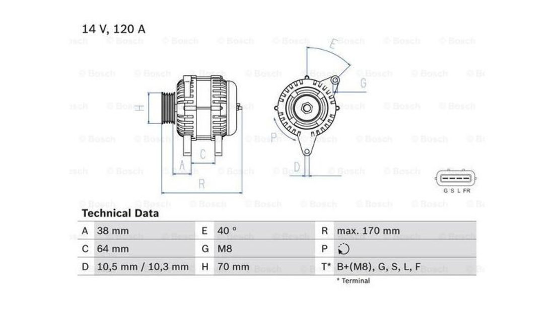 Alternator Mitsubishi L 200 (KB_T, KA_T) 2004-2016 #2 1800A008