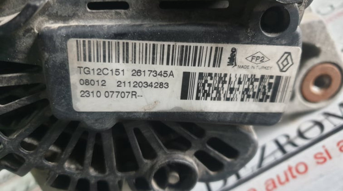 Alternator Nissan Kubistar 1.5 dCi 61cp cod piesa : TG12C151