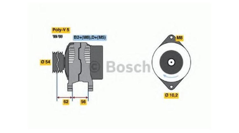 Alternator Opel ASTRA G limuzina (F69_) 1998-2009 #2 0124415002