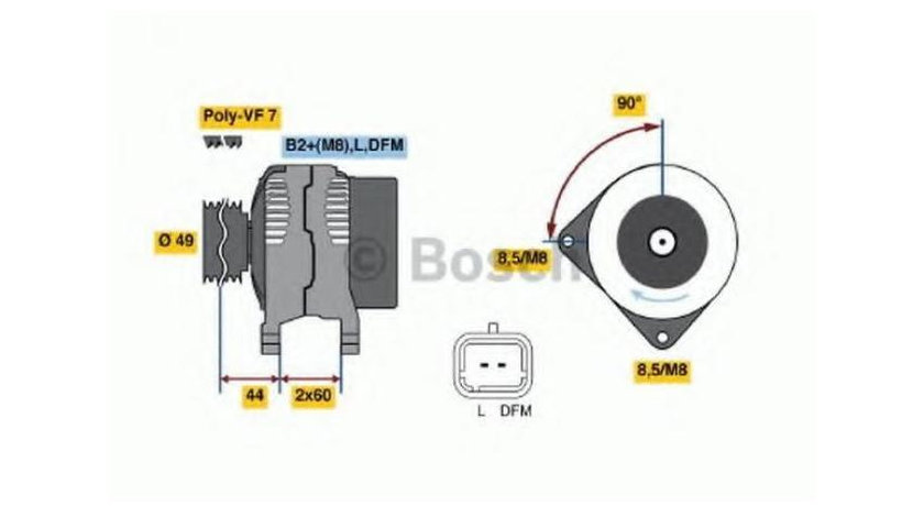 Alternator Opel VIVARO Combi (J7) 2001-2016 #2 0124525076