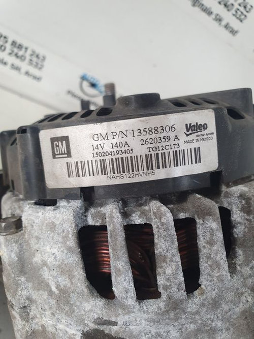 Alternator Opel Zafira C 2.0 cdti A20DT 13588306 Valeo