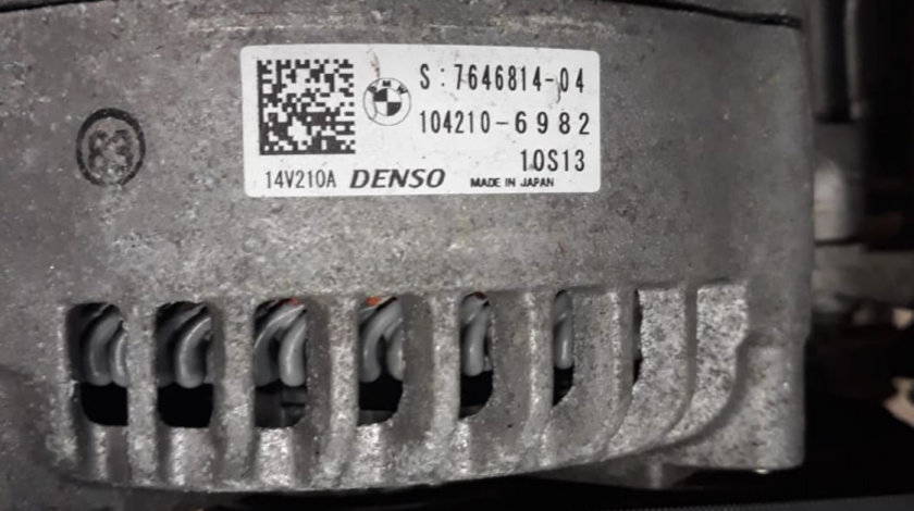 Alternator original Denso BMW X3 (F25) sDrive18d 2.0 150 cai cod piesa : 7646814