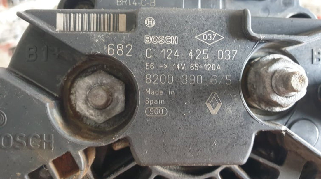 Alternator original Renault Fluence 1.6 LPG 16V 110cp cod piesa : 8200390675