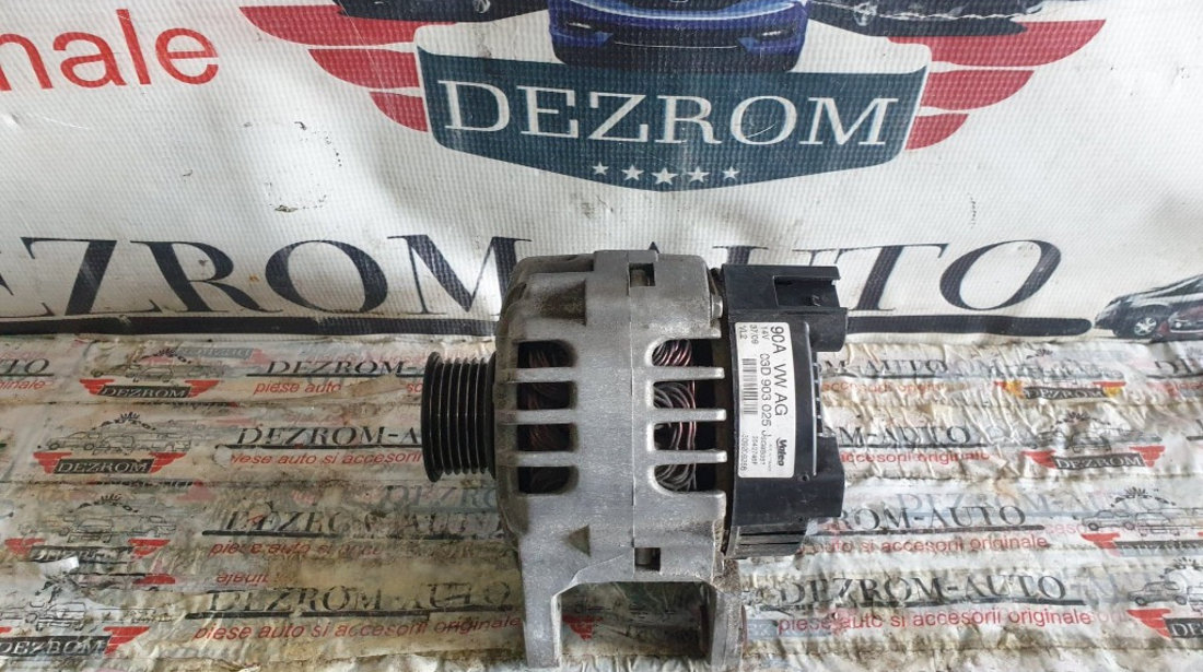Alternator original Skoda Roomster 1.2i 70 cai motor BZG cod piesa : 03D903025J