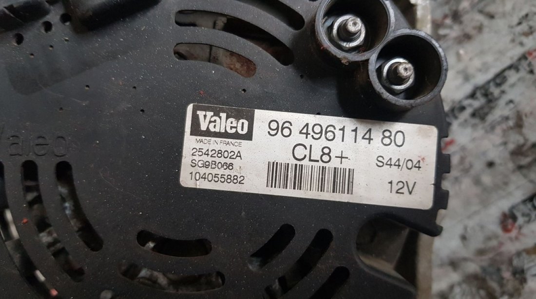 Alternator original Valeo 80A Fiat Scudo 1.9 D 69 CP 9649611480