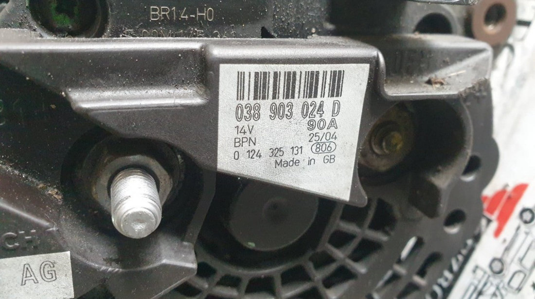 Alternator original VW Bora 1.9 TDI 4motion 150cp cod piesa : 038903024D