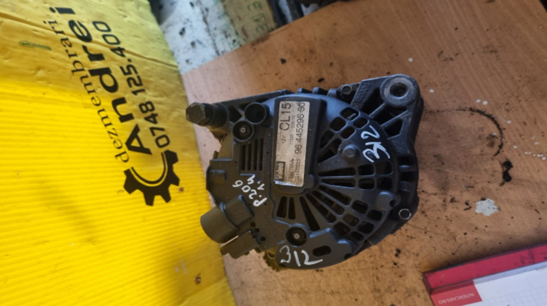 Alternator Peugeot 206 1 1.4HDI 2542705A 9644529680/2542705A Peugeot 206 [1998 - 2003] Hatchback 3-usi 1.4 HDi MT (70 hp)