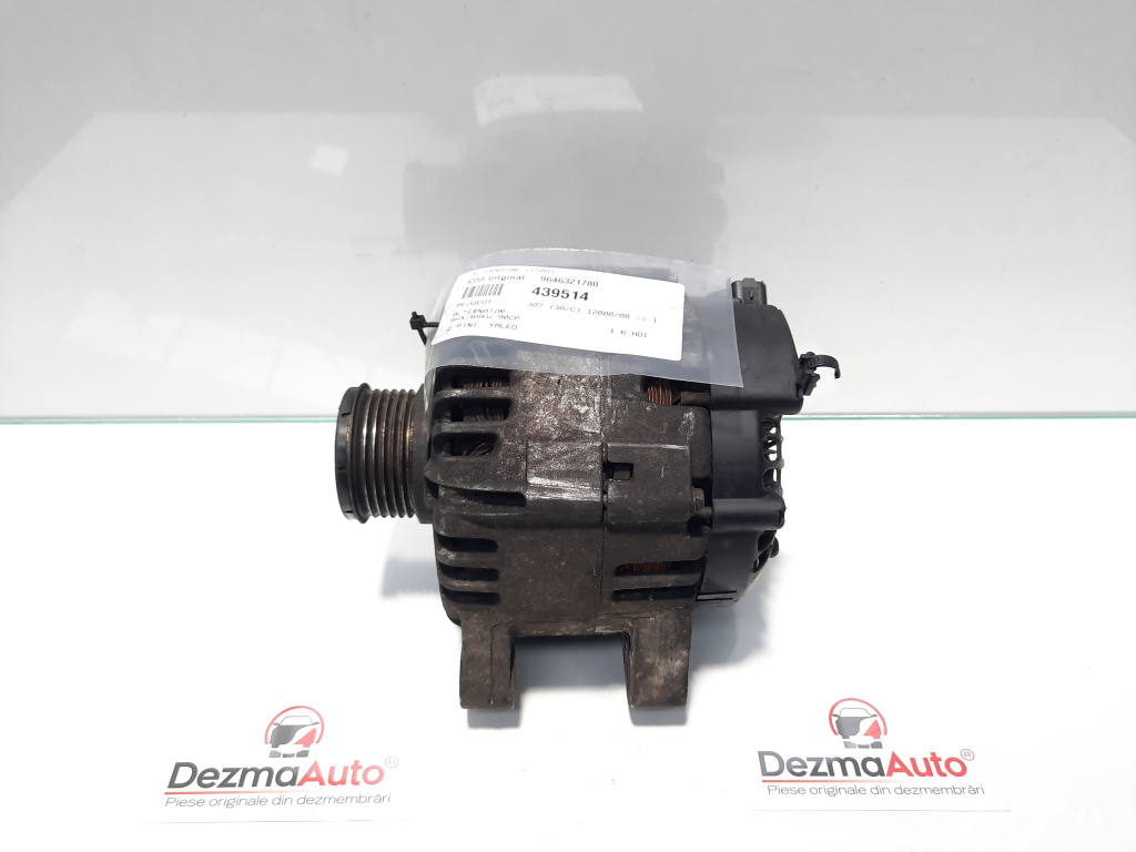 Alternator, Peugeot 307 [Fabr 2000-2008] 1.6 hdi, 9HX, 9646321780 (id:439514)