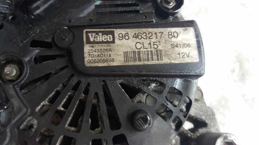 Alternator peugeot partner expert citroen jumpy fiat scudo ducato 1.6 hdi 2.0 hdi rhk 8hz 9646321780