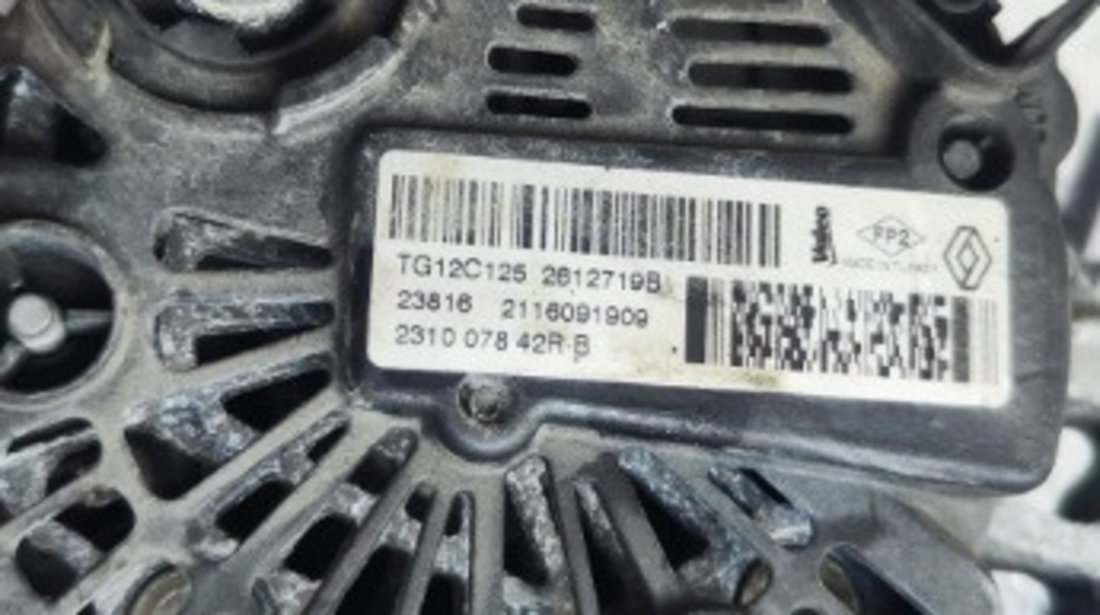 Alternator Renault 0.9 TCE cod motor H4B408 an 2017 cod 231007842R