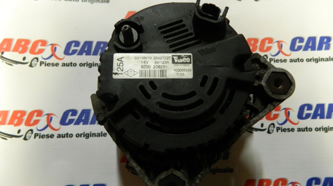 Alternator Renault Laguna 2 2.2 DCI 14V 123A cod: 8200206251