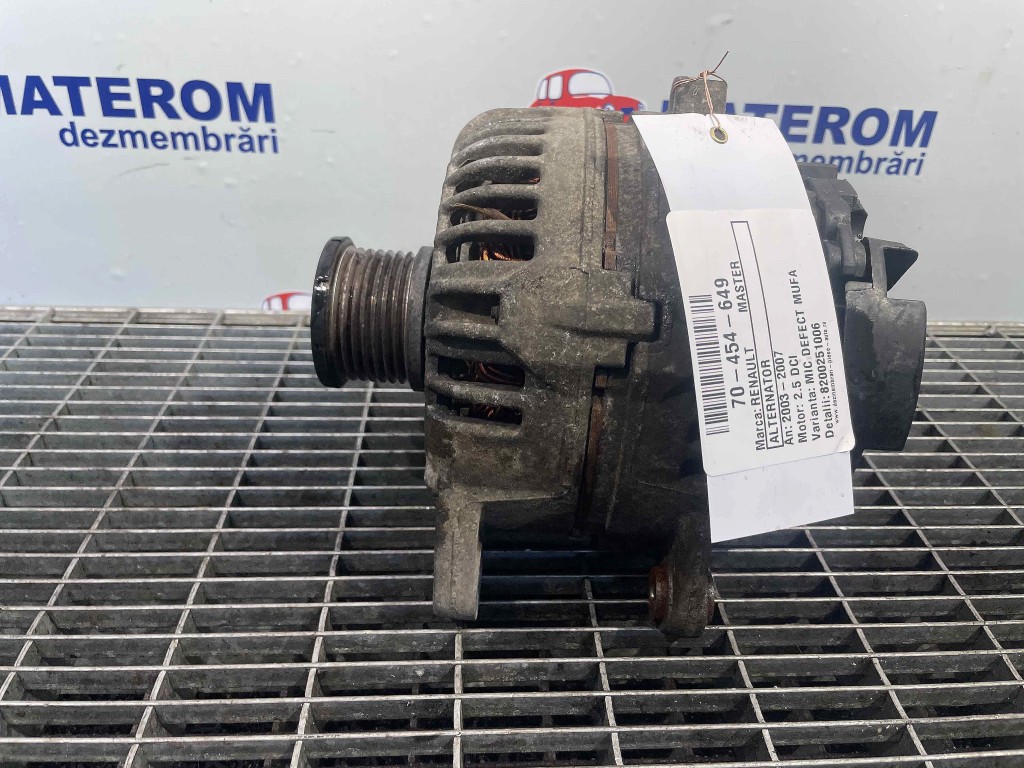 ALTERNATOR RENAULT MASTER 2.5 DCI - (2003 2007)