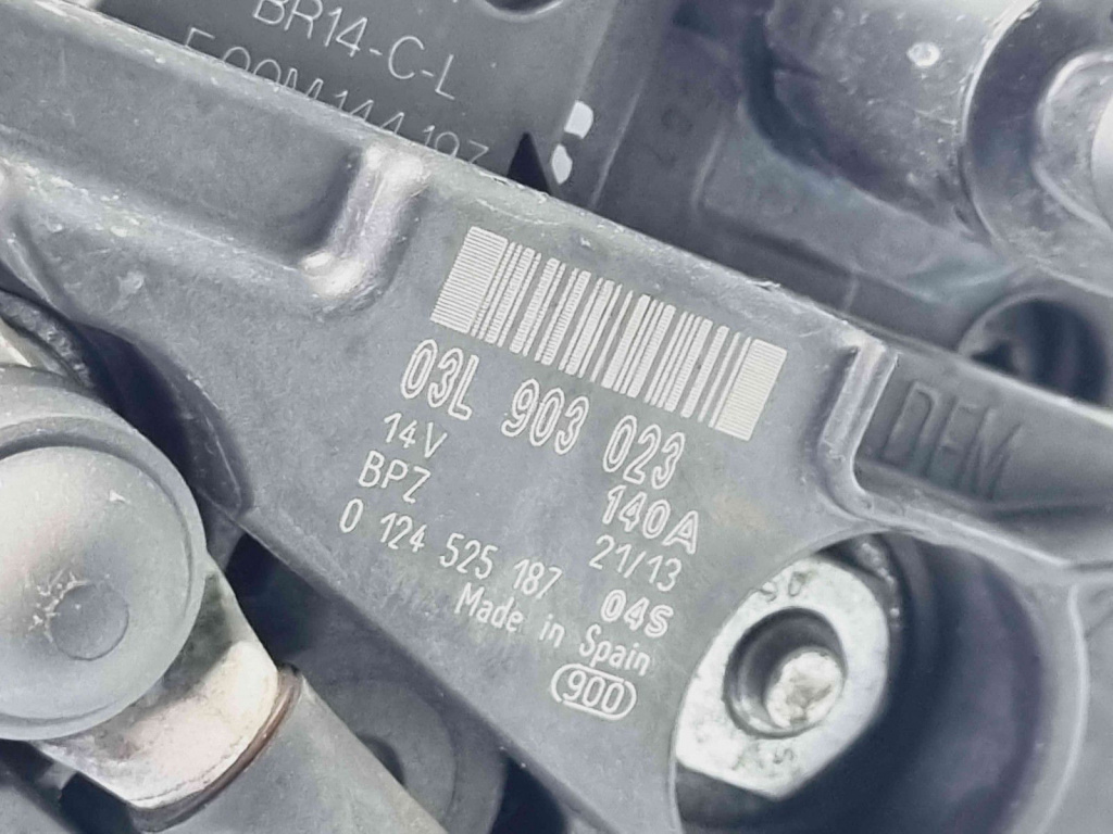 Alternator Seat Altea XL (5P5, 5P8) Facelift [Fabr 2006-2015] 03L903023 1.6 TDI CAYC 77KW / 105CP 1.6 TDI CAYC 77KW / 105CP