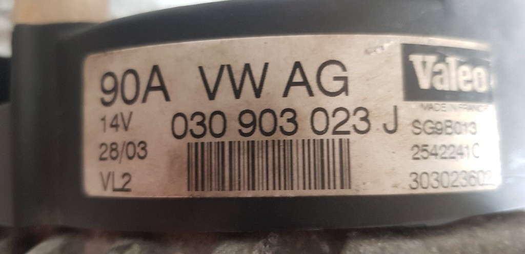 Alternator SEAT Leon I (1M1) 1.9 TDI Syncro 150 CP cod 030903023J