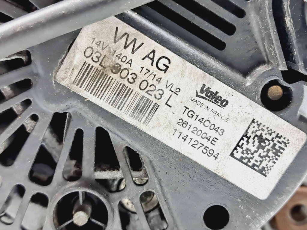 Alternator Skoda Octavia 3 (5E3) [Fabr 2012-2020] 03L003023L 2.0 TDI CKFC 110KW / 150CP 2.0 TDI CKFC 110KW / 150CP