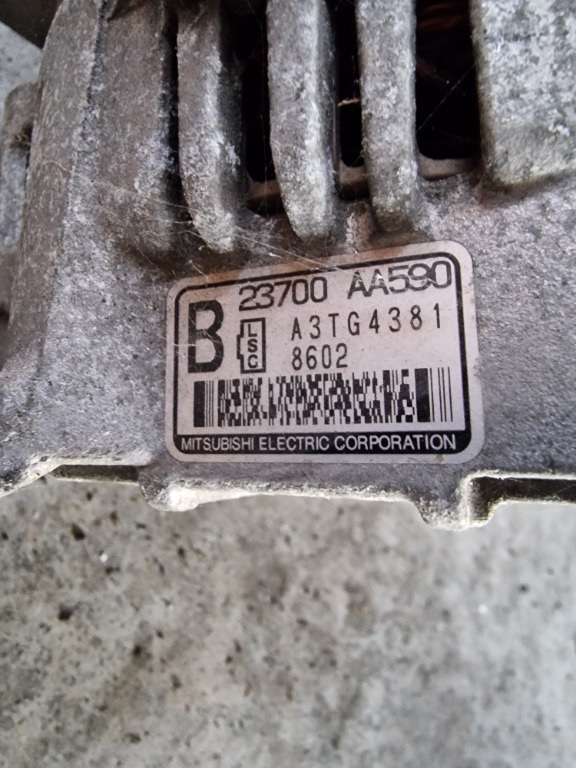 Alternator Subaru Outback Legacy Forester 2.0 d Euro 4 2009 cod 23700 AA590