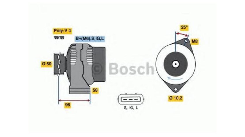 Alternator Toyota COROLLA hatchback (_E11_) 1997-2002 #2 0986040461