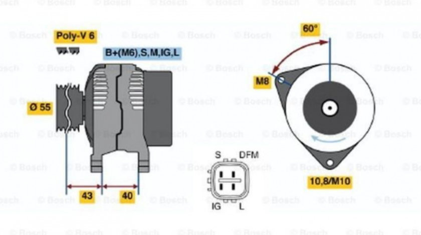 Alternator Toyota COROLLA Verso (ZER_, ZZE12_, R1_) 2004-2009 #2 0124315016