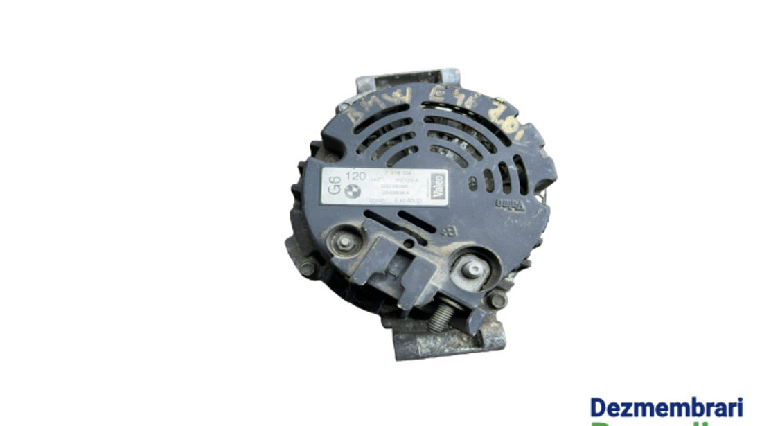 Alternator Valeo 120A Cod: 7516104 BMW Seria 3 E46 [1997 - 2003] Sedan 4-usi 320i MT (150 hp)